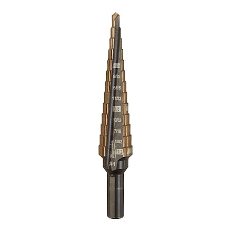 Milwaukee Tool Cobalt Step Drill Bit #1 48-89-9281